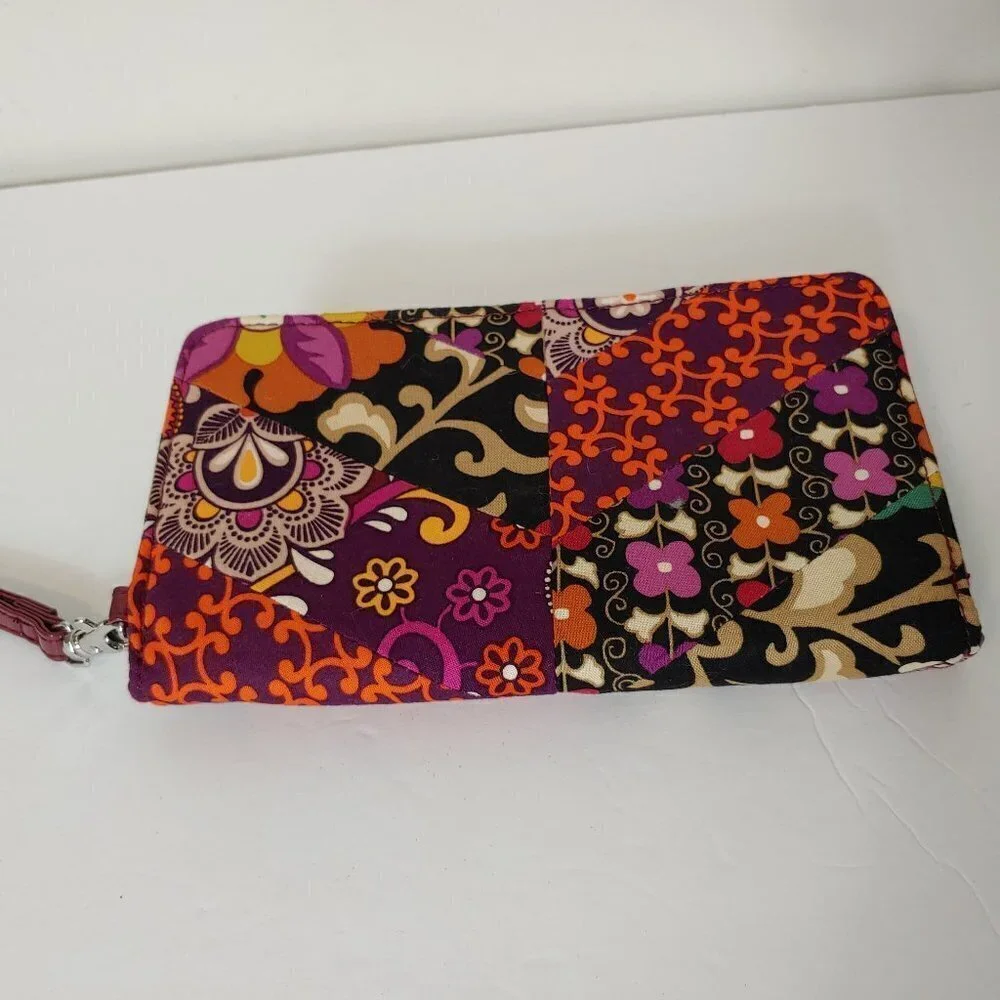 Vera Bradley Patchwork Envelope Wristlet Retired‎ Prints Clementine Night Owl